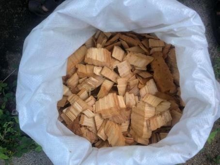Chip de madera (Astillas) Decoración y Paisajismo. Biomasa  para la Agro-Industria.
